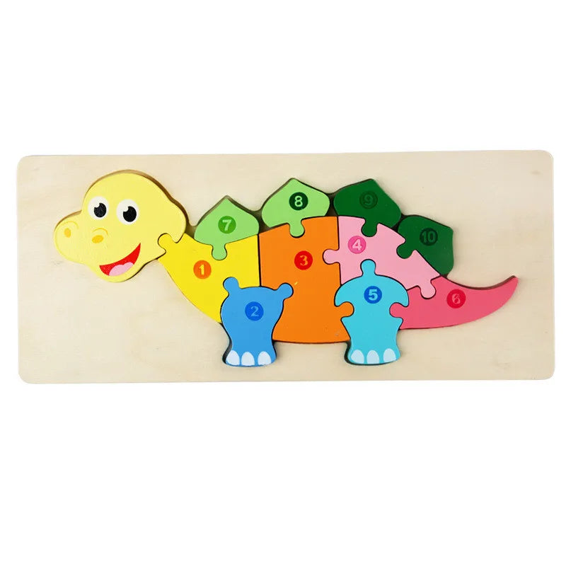 Animal-Themed Wooden Montessori Puzzle Toys - MotherNest