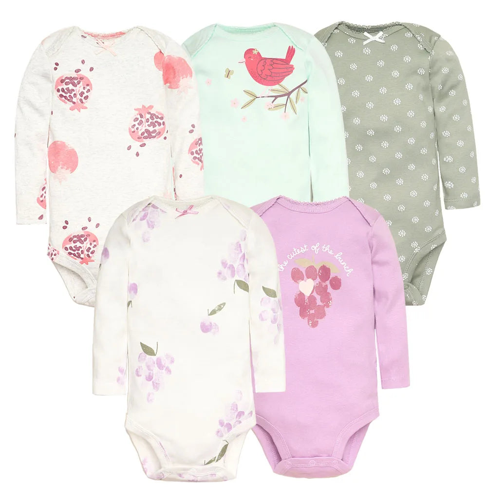 Baby 5-pack Long Sleeve Original Bodysuits - MotherNest