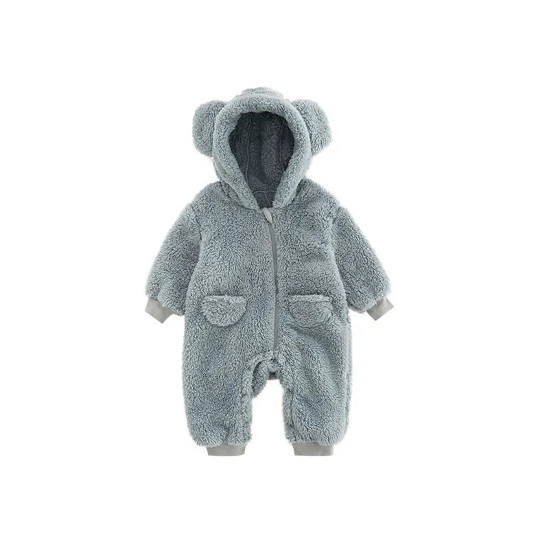 Warm Fleece Baby Rompers for Newborns - MotherNest