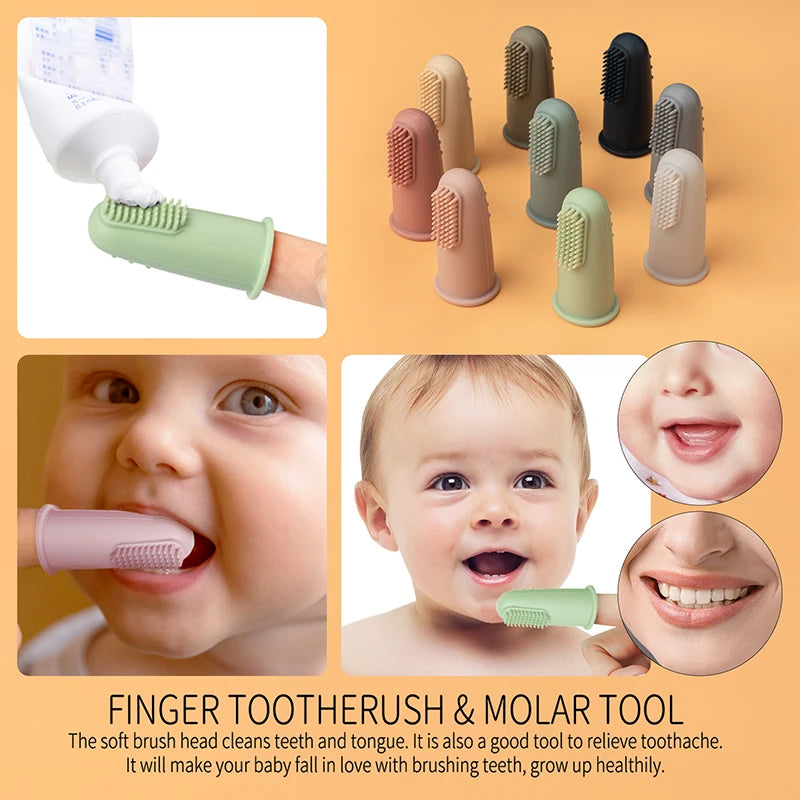 Baby Soft Silicone Finger Toothbrush - MotherNest