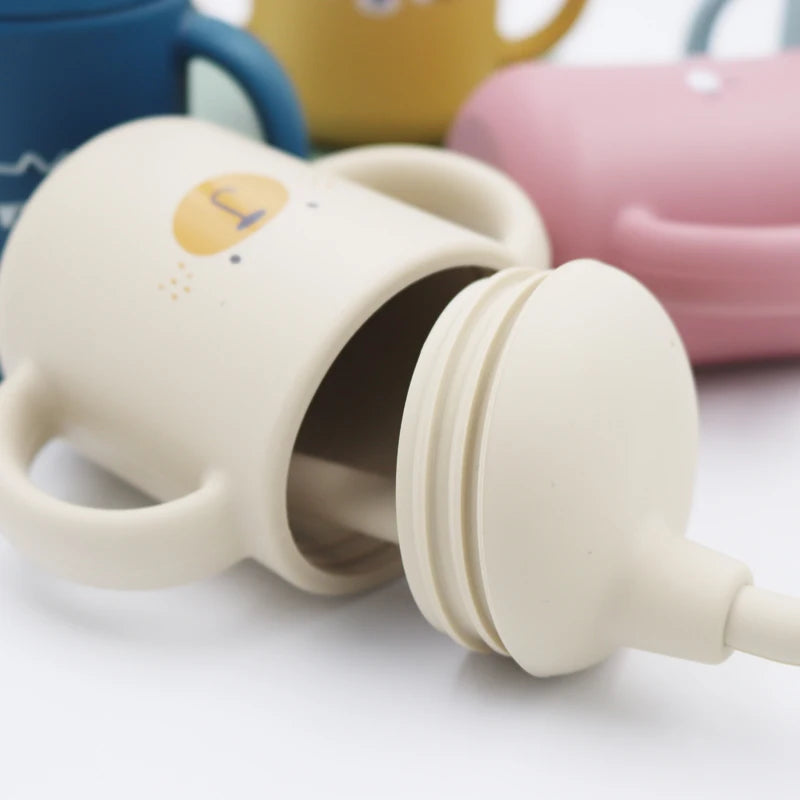 Animal Face Baby Sippy Cup - MotherNest