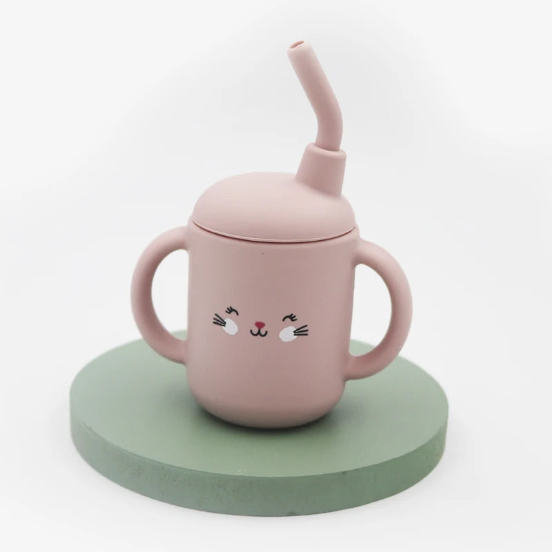 Animal Face Baby Sippy Cup - MotherNest