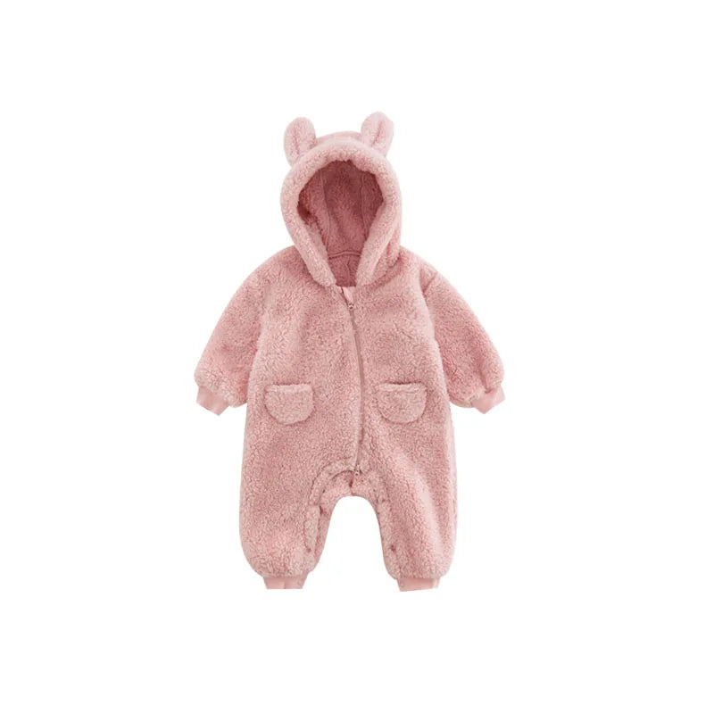 Warm Fleece Baby Rompers for Newborns - MotherNest