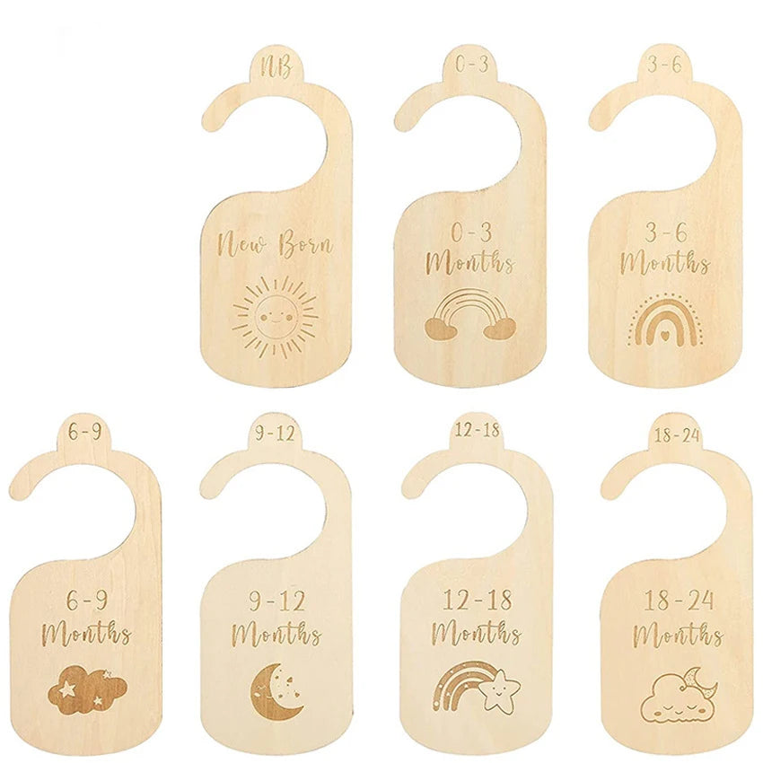 Wooden Baby Closet Dividers Set - MotherNest