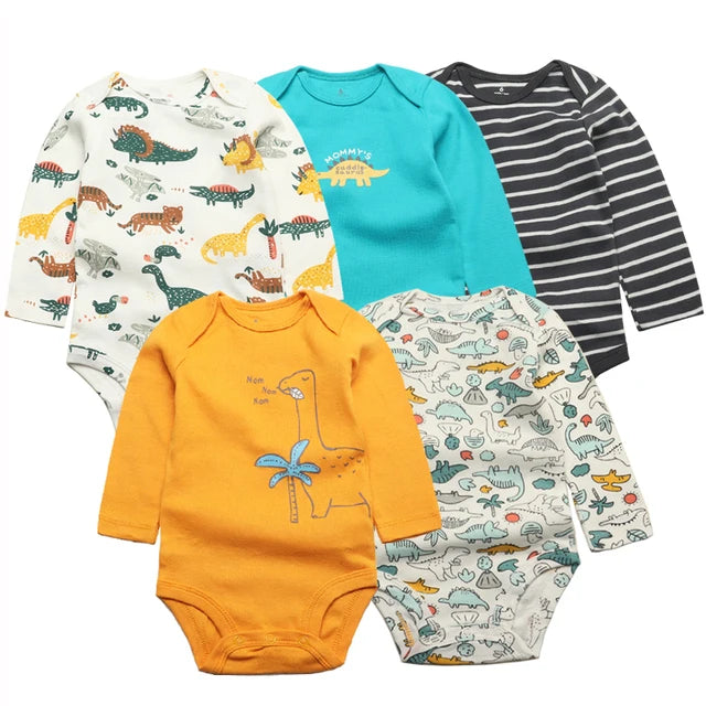 Baby 5-pack Long Sleeve Original Bodysuits - MotherNest