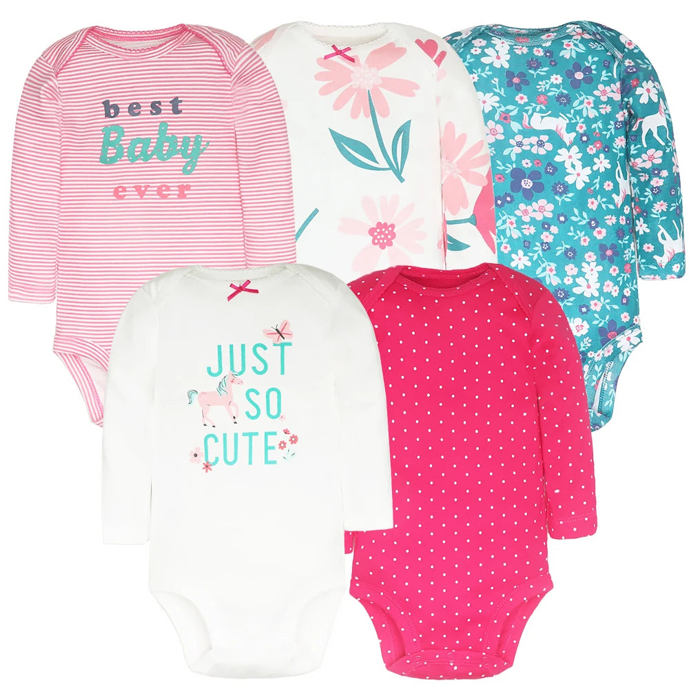 Baby 5-pack Long Sleeve Original Bodysuits - MotherNest