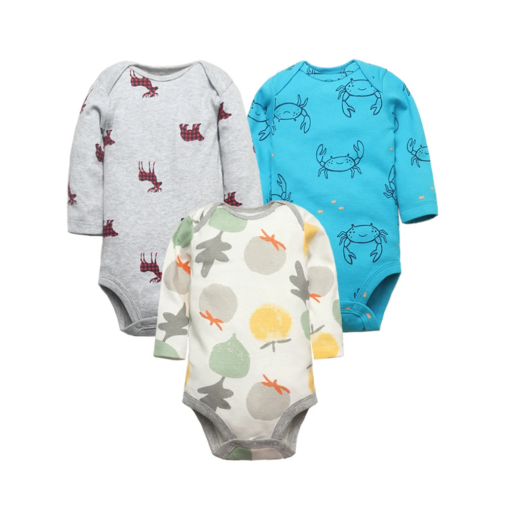 Baby 3-pack Long Sleeve Original Bodysuits - MotherNest