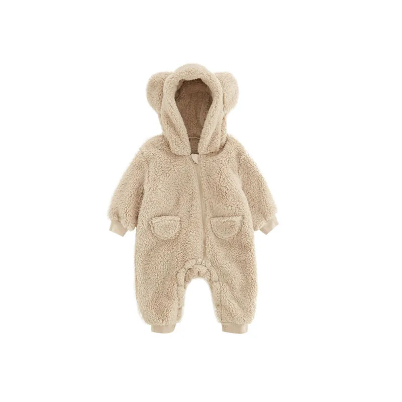 Warm Fleece Baby Rompers for Newborns - MotherNest