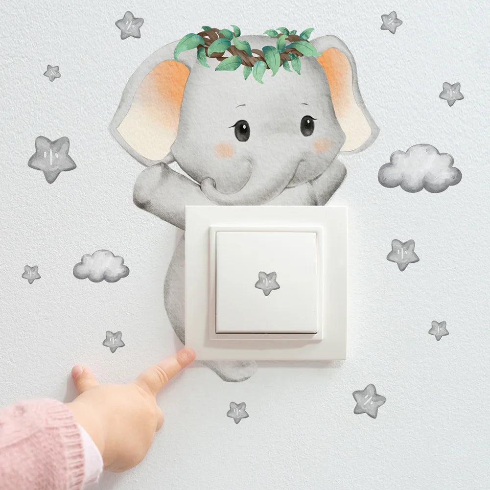 Cute Animal Switch Sticker Set - MotherNest