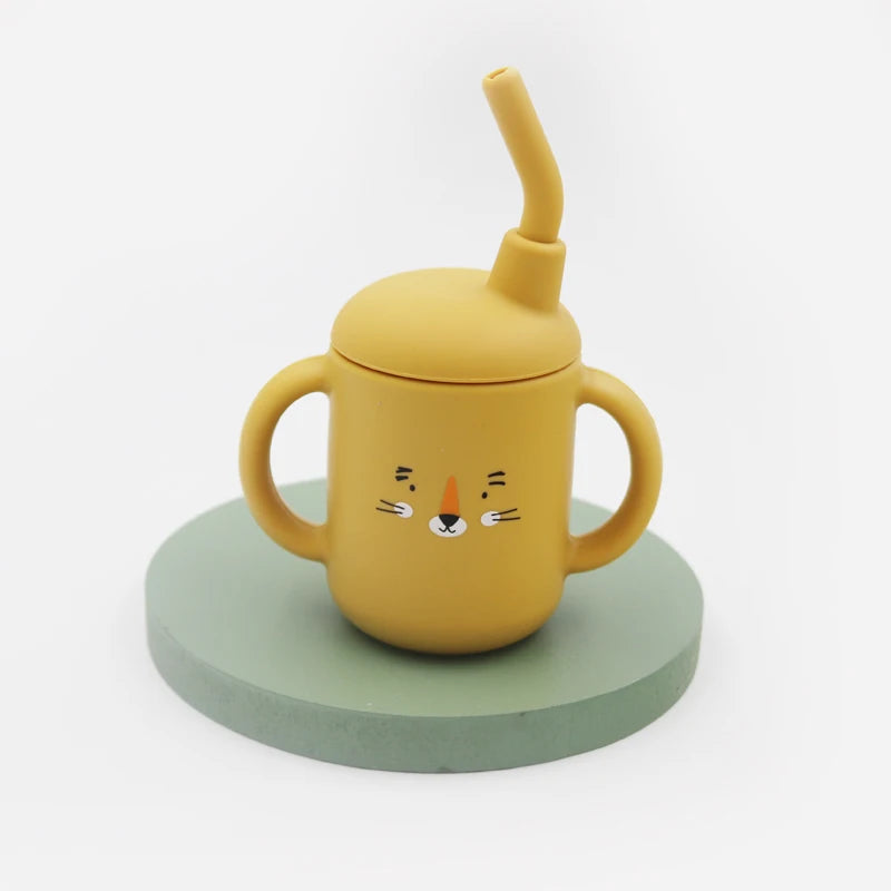 Animal Face Baby Sippy Cup - MotherNest