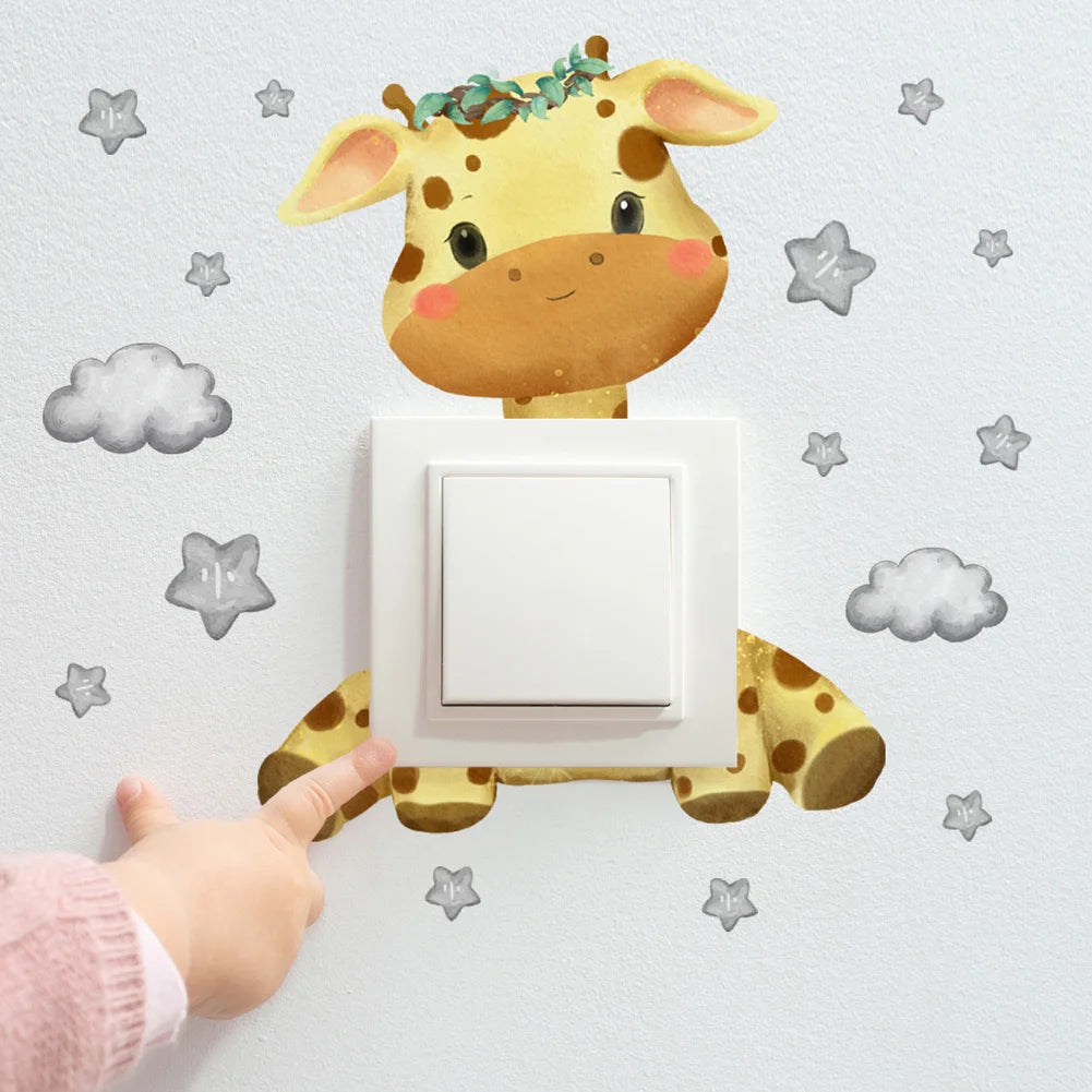 Cute Animal Switch Sticker Set - MotherNest