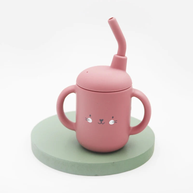 Animal Face Baby Sippy Cup - MotherNest