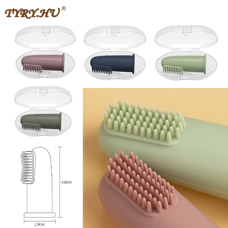 Baby Soft Silicone Finger Toothbrush - MotherNest