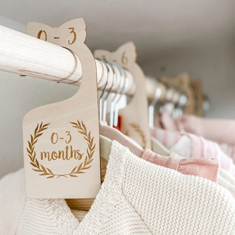 Wooden Baby Closet Dividers Set - MotherNest