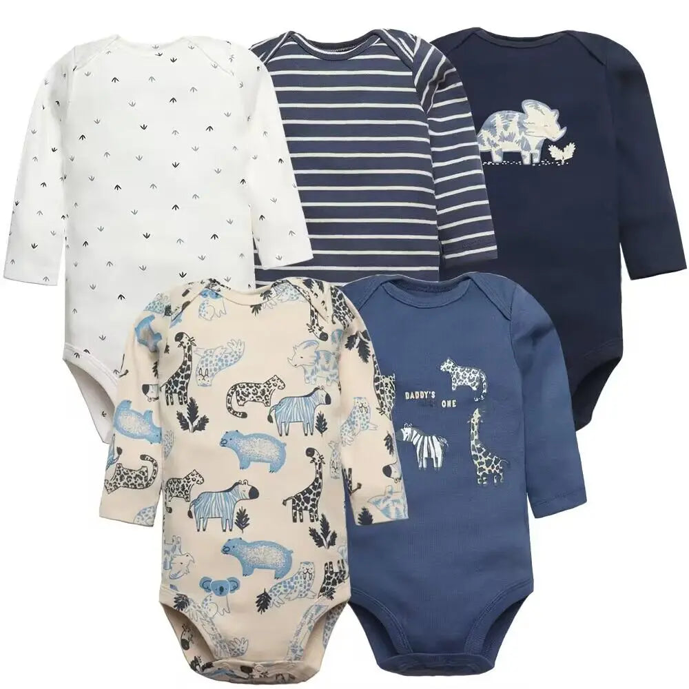 Baby 5-pack Long Sleeve Original Bodysuits - MotherNest