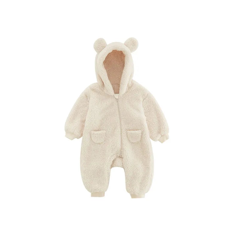 Warm Fleece Baby Rompers for Newborns - MotherNest