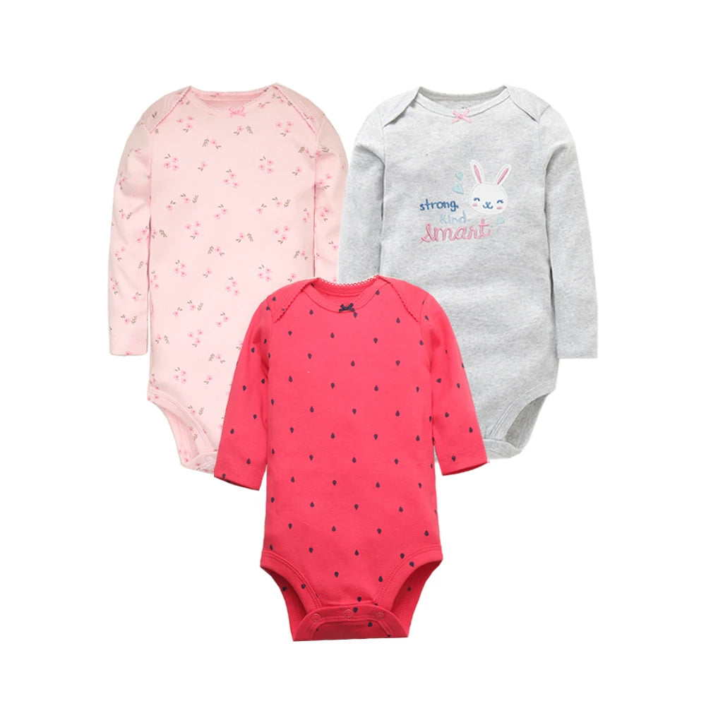 Baby 3-pack Long Sleeve Original Bodysuits - MotherNest