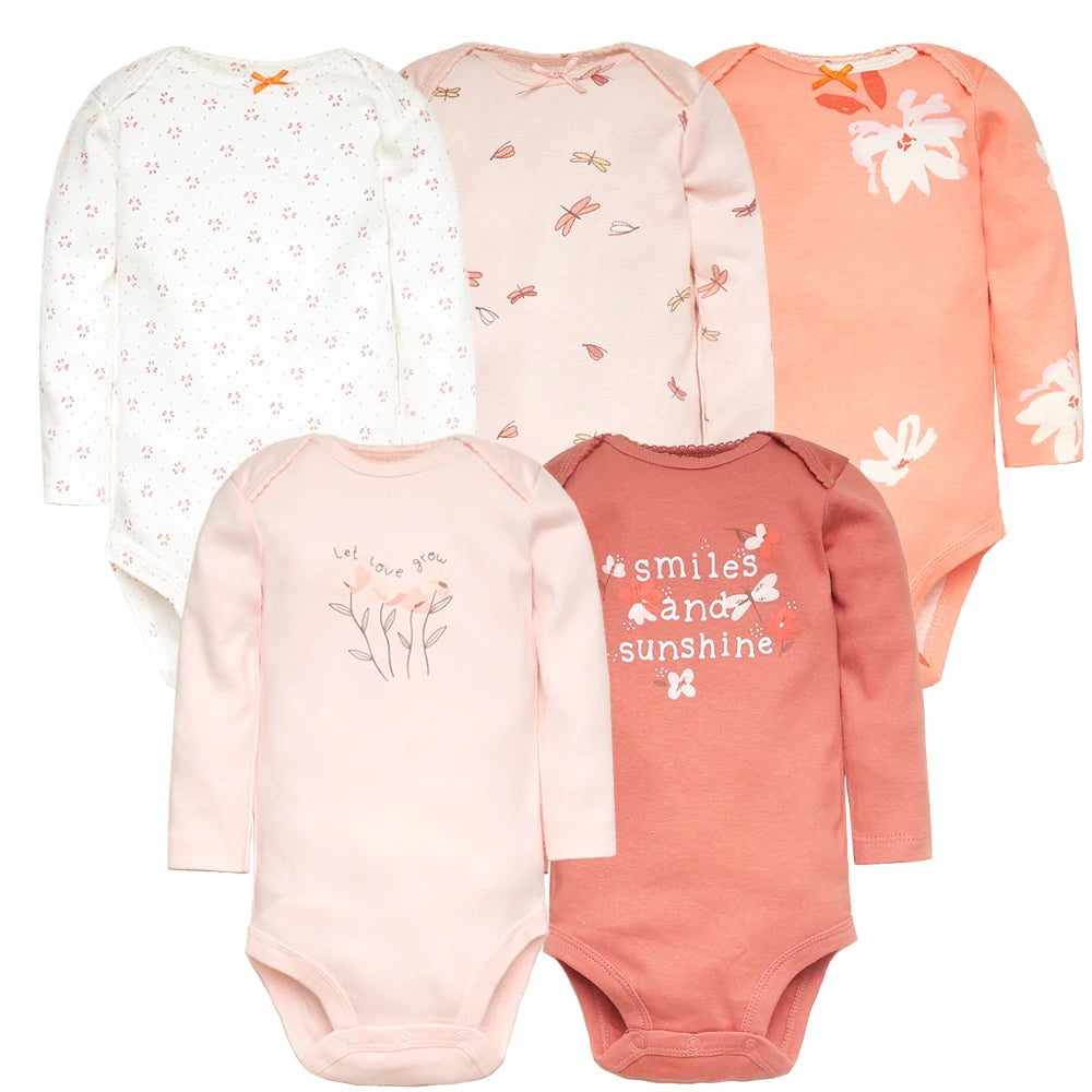 Baby 5-pack Long Sleeve Original Bodysuits - MotherNest